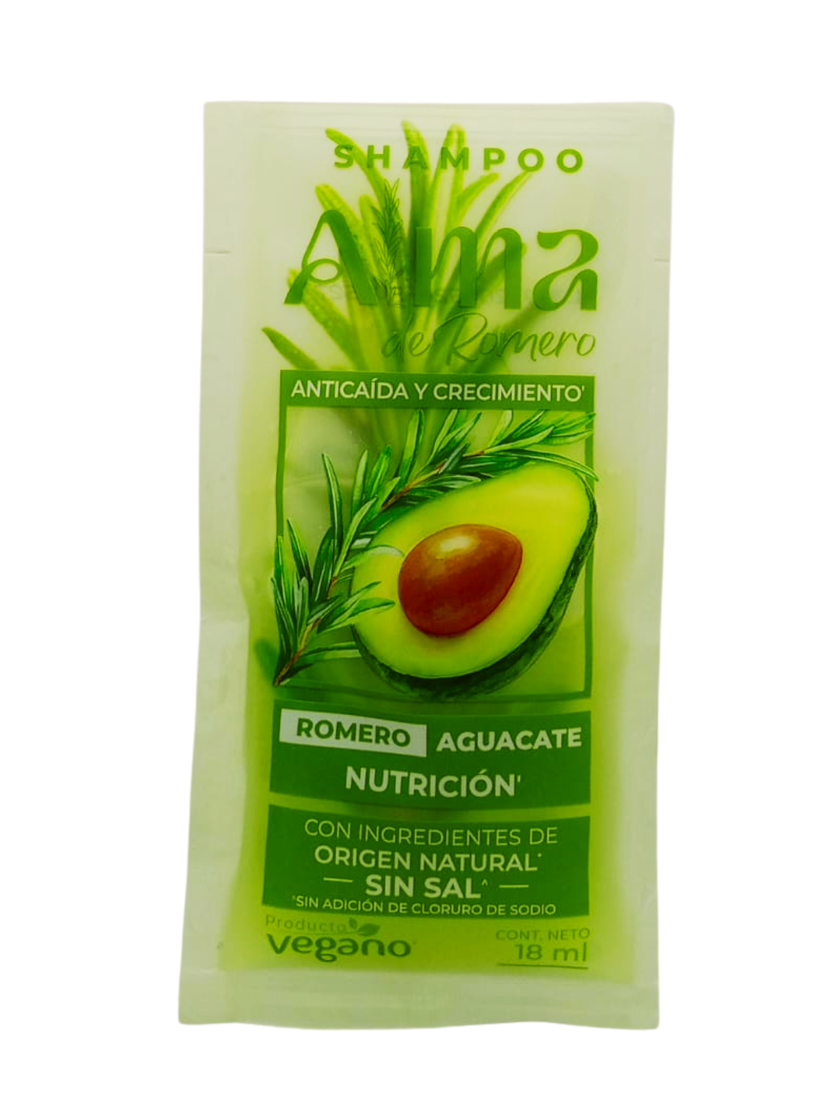 SHAMPO AGUACATE SOBRE X 18 ML ALMA DE ROMERO