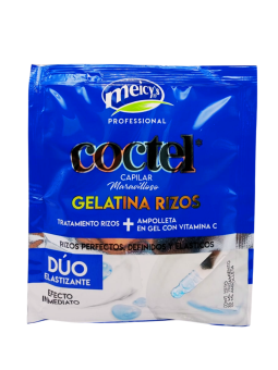TTO COCTEL DUO ELASTIZANTE GELATINA RIZOS SOBRE X 50 ML MEICY
