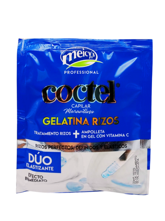 TTO COCTEL DUO ELASTIZANTE GELATINA RIZOS SOBRE X 50 ML MEICY