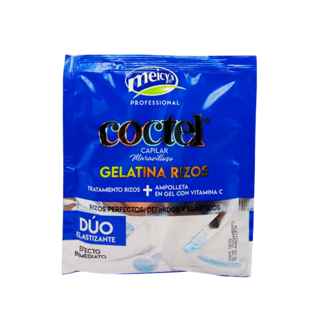 TTO COCTEL DUO ELASTIZANTE GELATINA RIZOS SOBRE X 50 ML MEICY