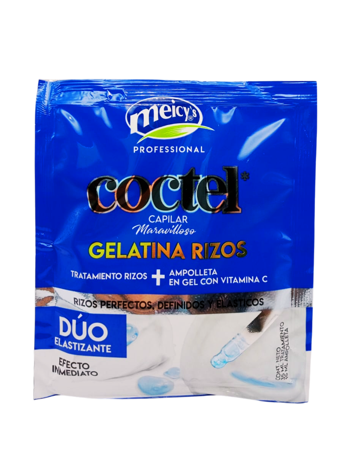 TTO COCTEL DUO ELASTIZANTE GELATINA RIZOS SOBRE X 50 ML MEICY