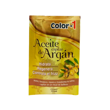 ACEITE DE ARGAN SOBRE X 15 ML COLOR 1 INTERBEL