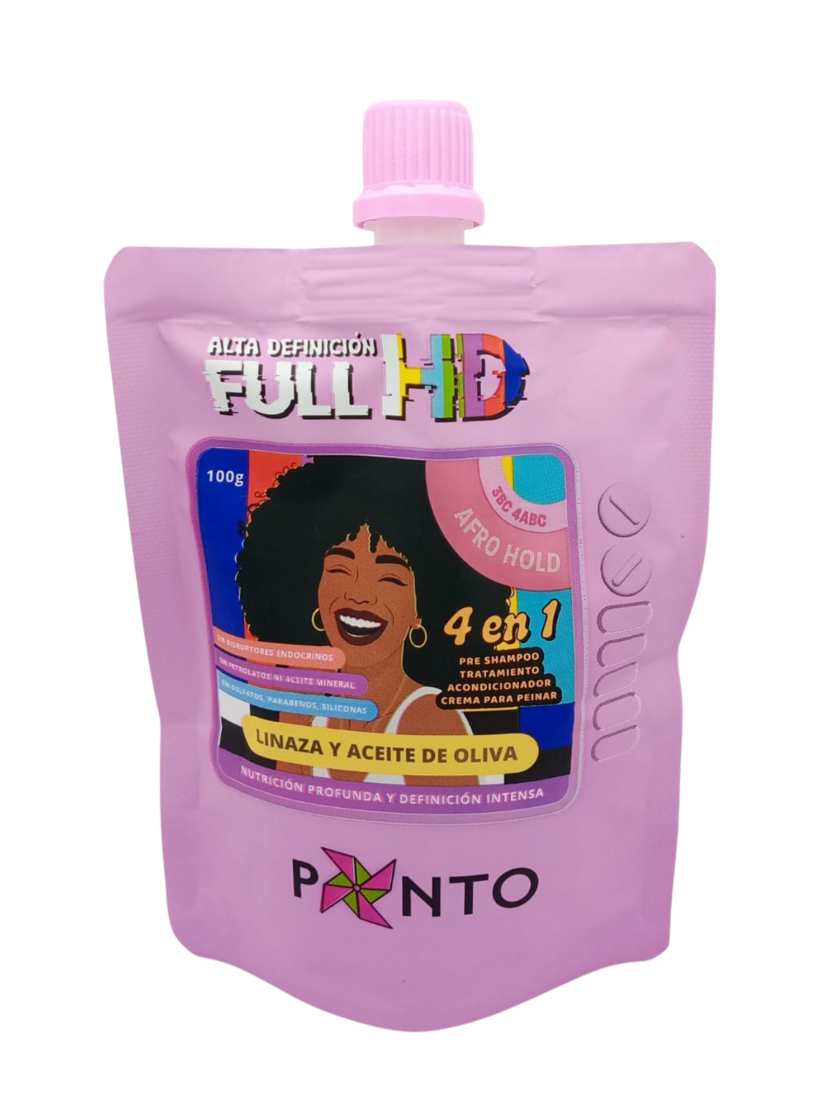 TTO HD 4 EN 1 SOBRE AFRO HOLD LINAZA Y ACEITE DE OLIVA X 100 PONTO