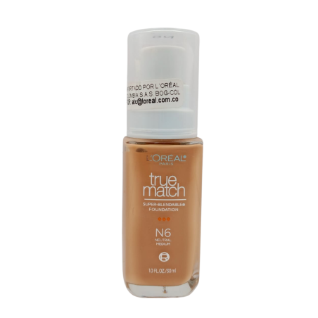 BASE TRUE MATCH N6 HONEY BEIGE X 30 ML LOREAL