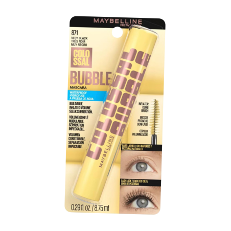 PESTAÑINA COLOSSAL BUBBLE A PRUEBA DE AGUA VERY BLACK 871 MAYBELLINE LOREAL