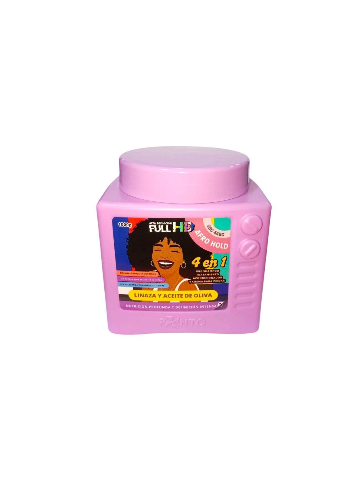 TTO HD 4 EN 1 AFRO HOLD LINAZA Y ACEITE DE OLIVA X 1000 PONTO