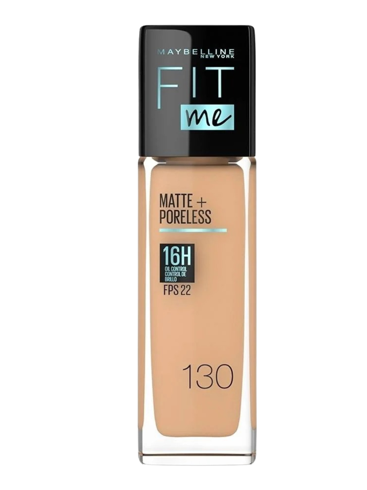 BASE FIT ME MATE + PORELESS 130 PIEL GRASA X 30 ML MAYBELLINE LOREAL