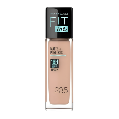 BASE FIT ME MATE + PORELESS 235 PIEL GRASA X 30 ML MAYBELLINE LOREAL
