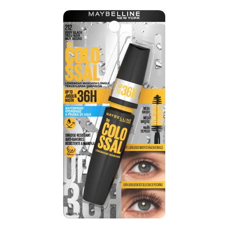 PESTAÑINA UP TO 36 HR 212 VERY BLACK COLOSSAL MAYBELLINE LOREAL