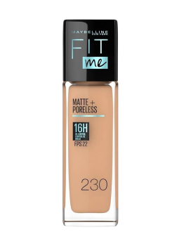 BASE FIT ME MATE + PORELESS 230 PIEL GRASA X 30 ML MAYBELLINE LOREAL