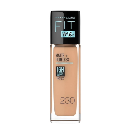 BASE FIT ME MATE + PORELESS 230 PIEL GRASA X 30 ML MAYBELLINE LOREAL
