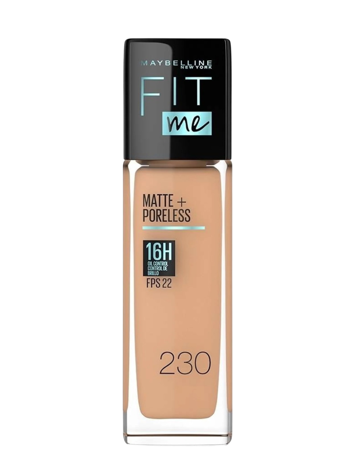 BASE FIT ME MATE + PORELESS 230 PIEL GRASA X 30 ML MAYBELLINE LOREAL