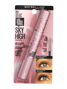 PESTAÑINA SKY HIGH 801 VERY BLACK MAYBELLINE LOREAL
