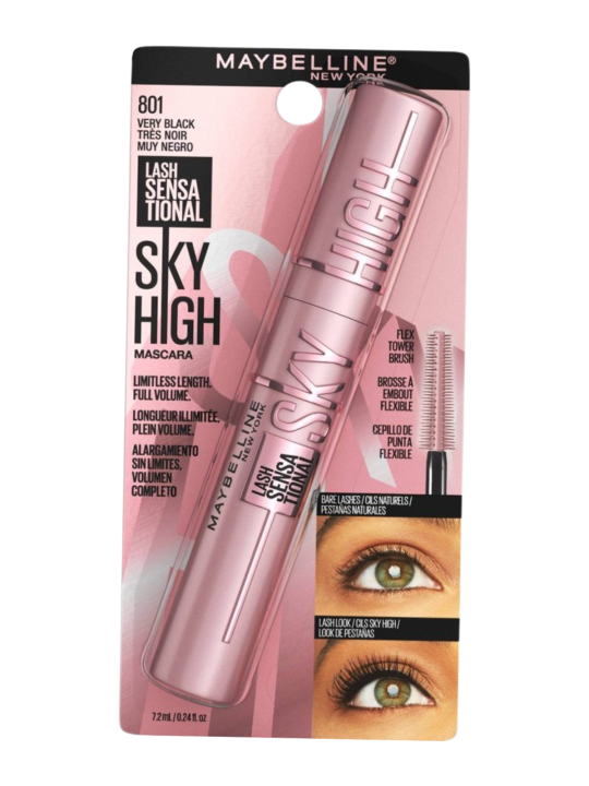 PESTAÑINA SKY HIGH 801 VERY BLACK MAYBELLINE LOREAL