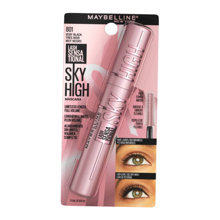 PESTAÑINA SKY HIGH 801 VERY BLACK MAYBELLINE LOREAL