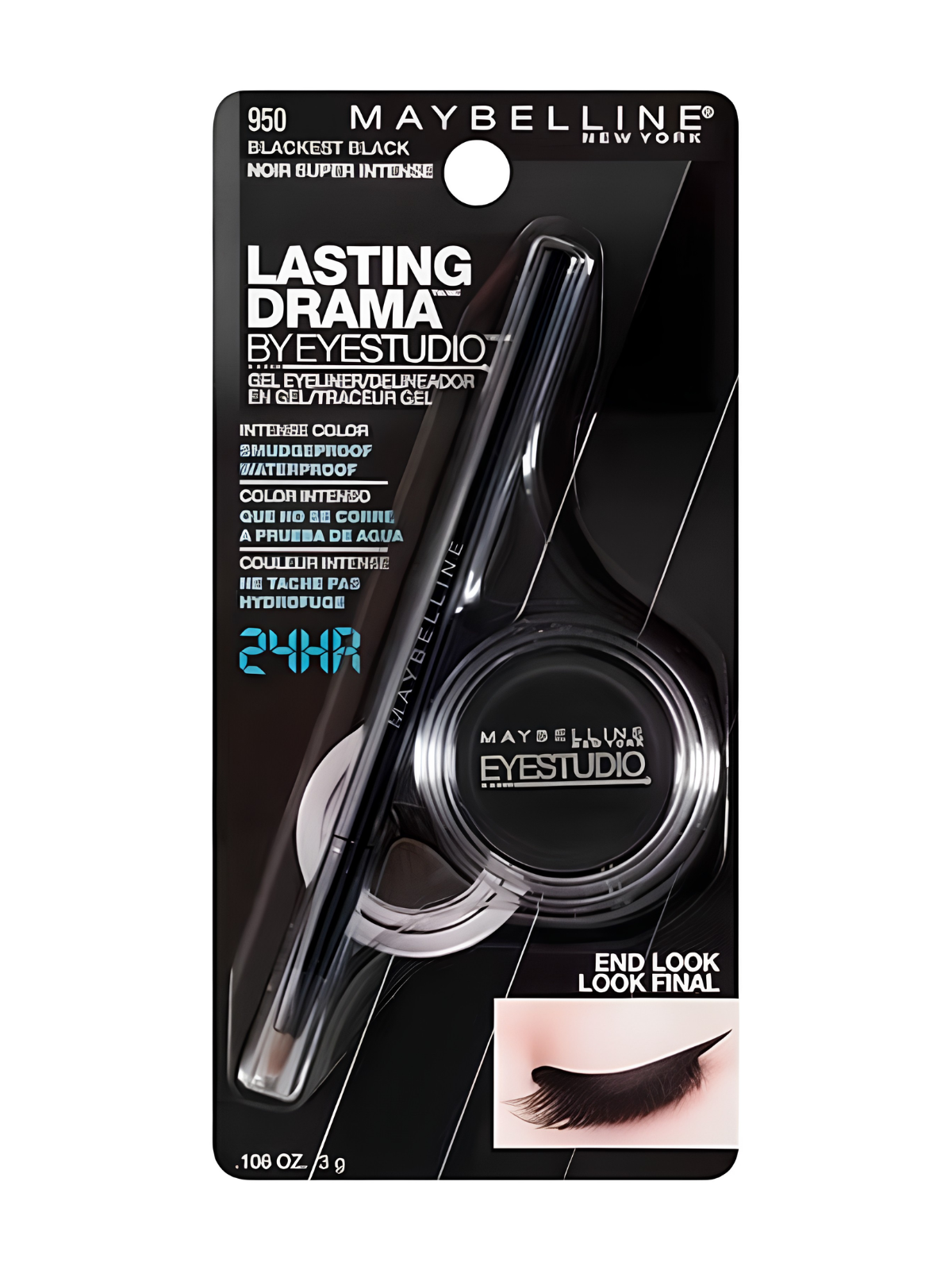 GEL DELINEADOR OJOS LASTING DRAMA 950 NEGRO MAYBELLINE LOREAL