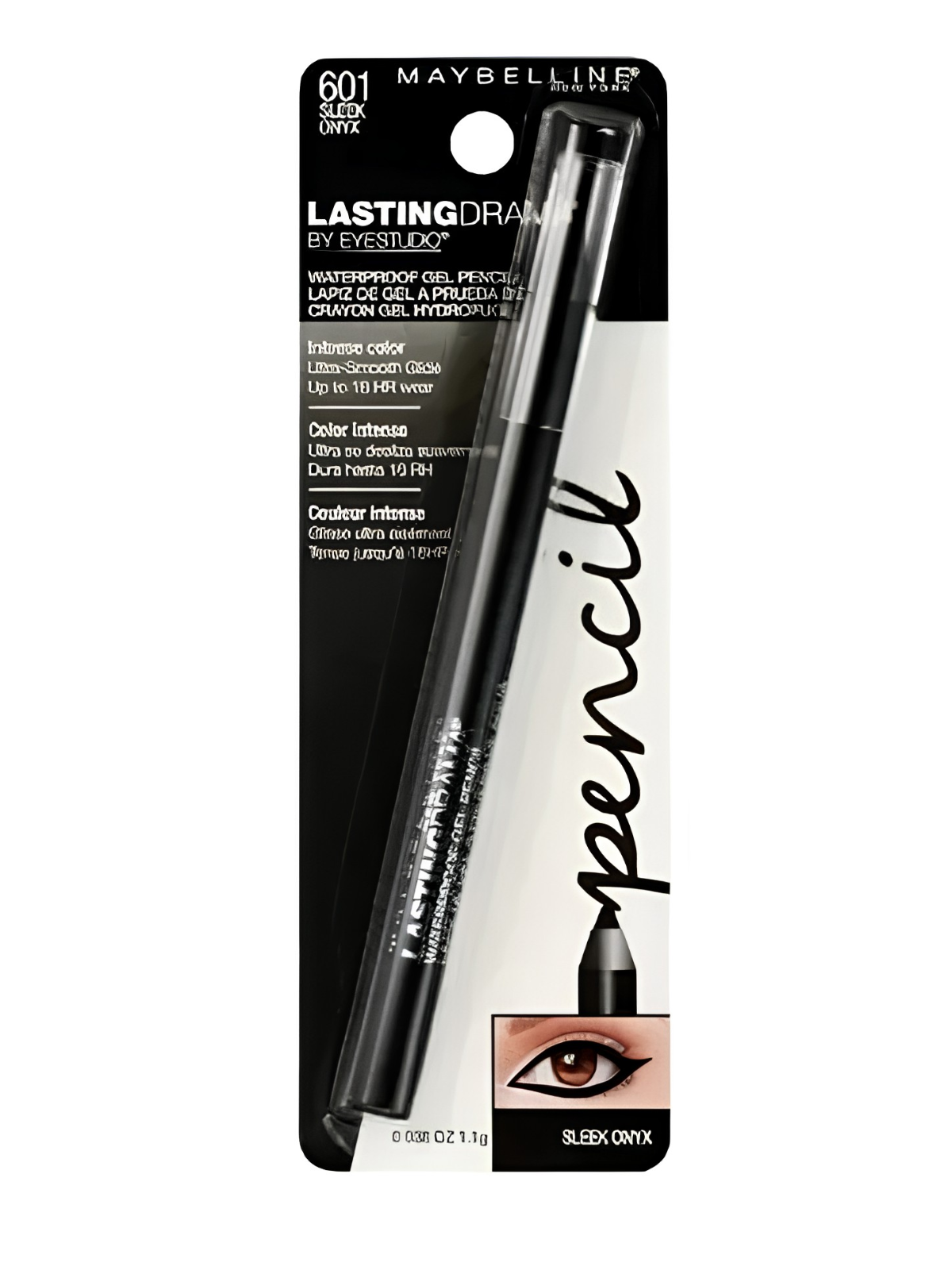 LAPIZ NEGRO LASTING DRAMA 601 MAYBELLINE