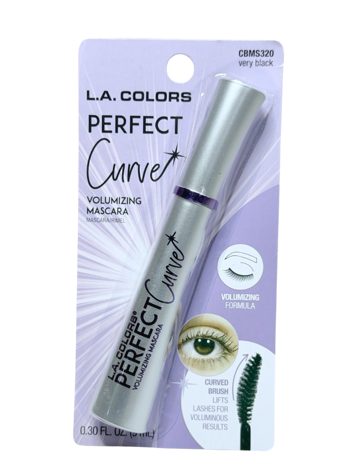 PESTAÑINA PERFECT CURVE BLACK 320 L.A COLORS