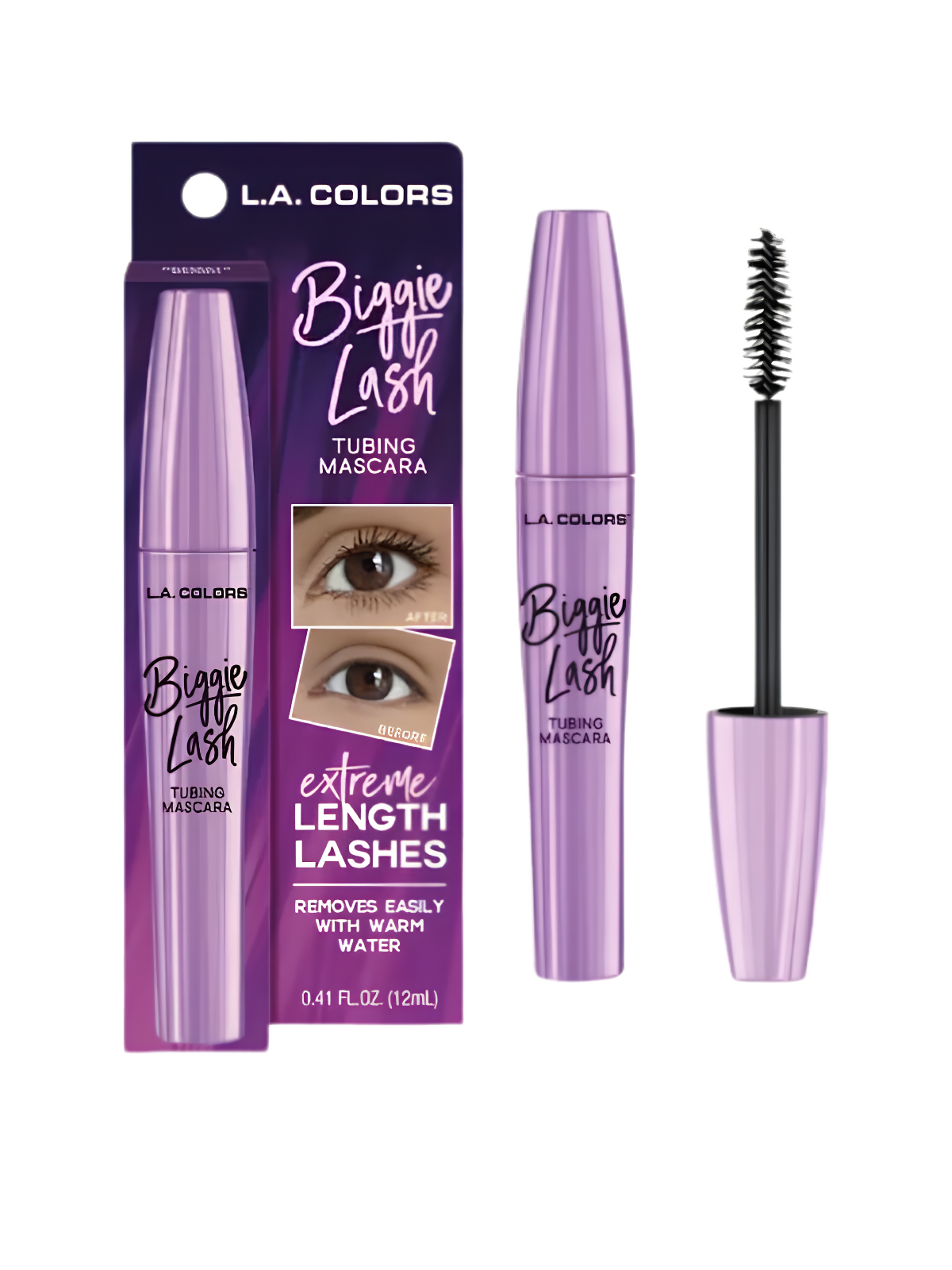 PESTAÑINA BIGGIE LASH BLACK 812 L.A COLORS
