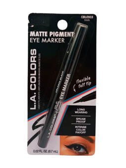 DELINEADOR MATTE PIGMENT BLACK 933 L.A COLORS