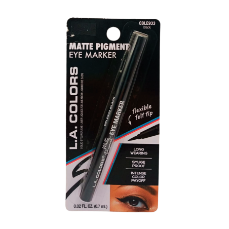 DELINEADOR MATTE PIGMENT BLACK 933 L.A COLORS