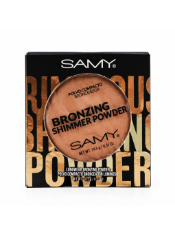 POLVO COMPACTO BRONCEADOR LUMINOSO 01 GOLDEN TOUCH X 4.5 GR SAMY