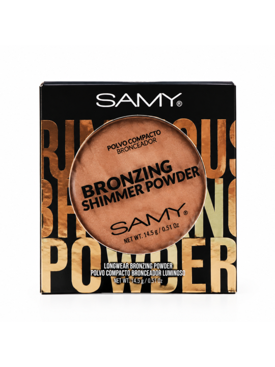 POLVO COMPACTO BRONCEADOR LUMINOSO 01 GOLDEN TOUCH X 4.5 GR SAMY