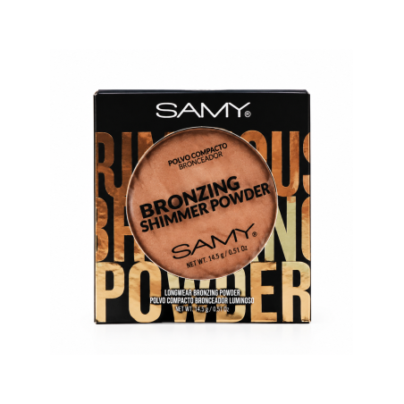 POLVO COMPACTO BRONCEADOR LUMINOSO 01 GOLDEN TOUCH X 4.5 GR SAMY
