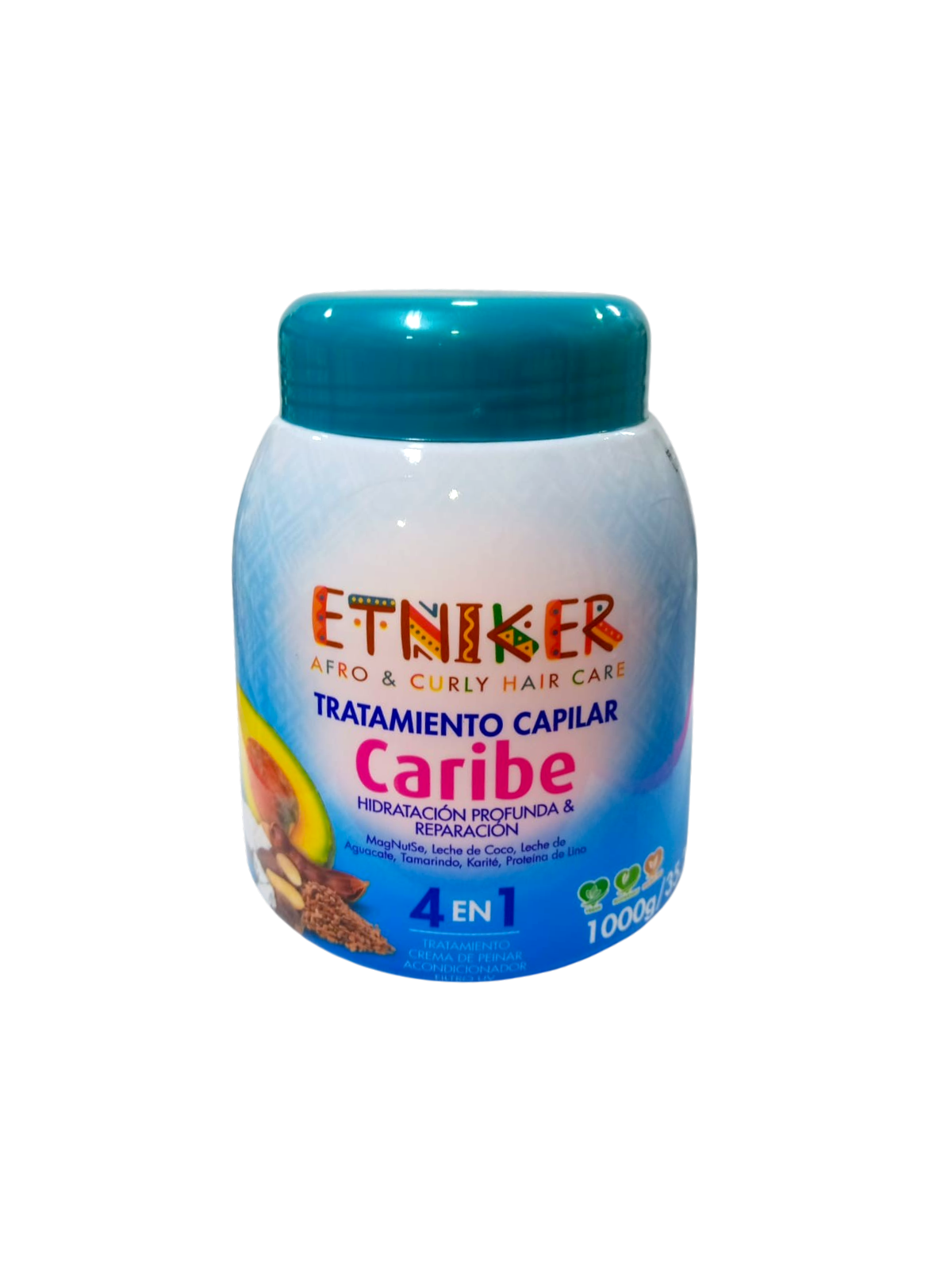 TTO AFRO ETNIKER 4 EN 1 CARIBE X 1000 ML L MAR