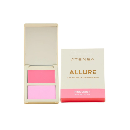 DUO RUBOR EN CREMA Y COMPACTO PINK CRUSH LULA ATENEA