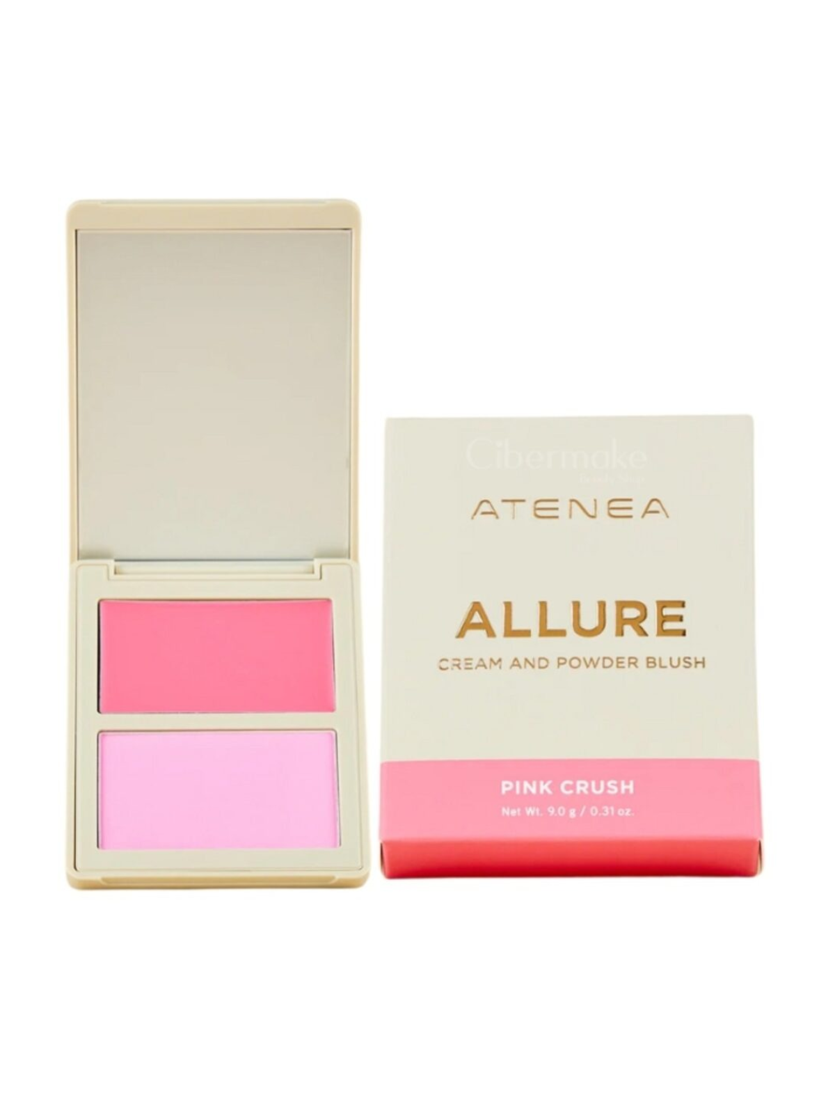 DUO RUBOR EN CREMA Y COMPACTO PINK CRUSH LULA ATENEA
