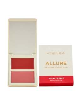 DUO RUBOR EN CREMA Y COMPACTO NIGHT CHERRY LULA ATENEA