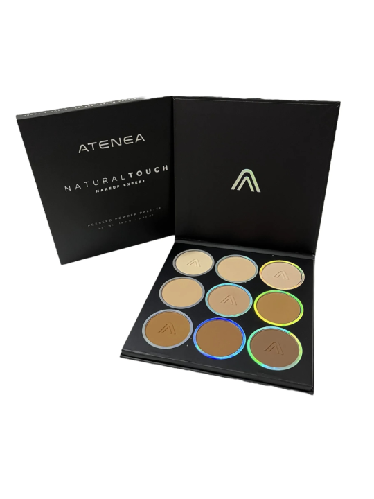 PALETA DE POLVOS X 9 TONOS NATURAL TOUCH ATENEA
