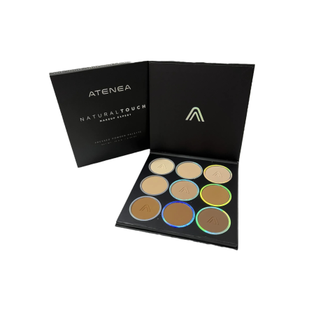 PALETA DE POLVOS X 9 TONOS NATURAL TOUCH ATENEA