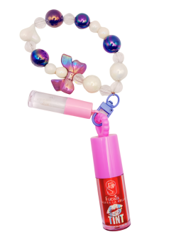 TINTA + GLOSS + LLAVERO 3108 FUCSIA