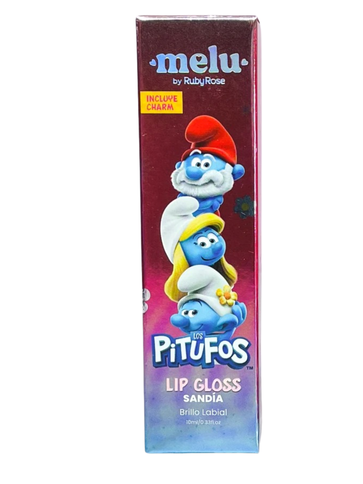 LIP GLOSS COLAPSIBLE SANDIA PITUFOS RUBY ROSE