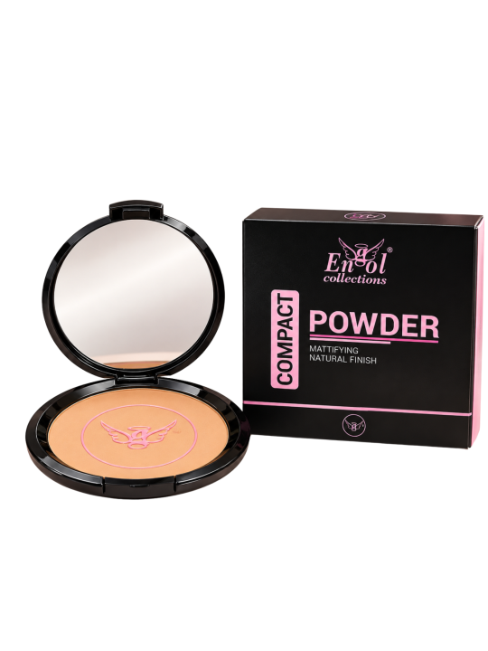 POLVO COMPACTO NEGRO CON ESPEJO 03 PC908 ENGOL