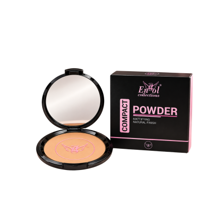 POLVO COMPACTO NEGRO CON ESPEJO 03 PC908 ENGOL