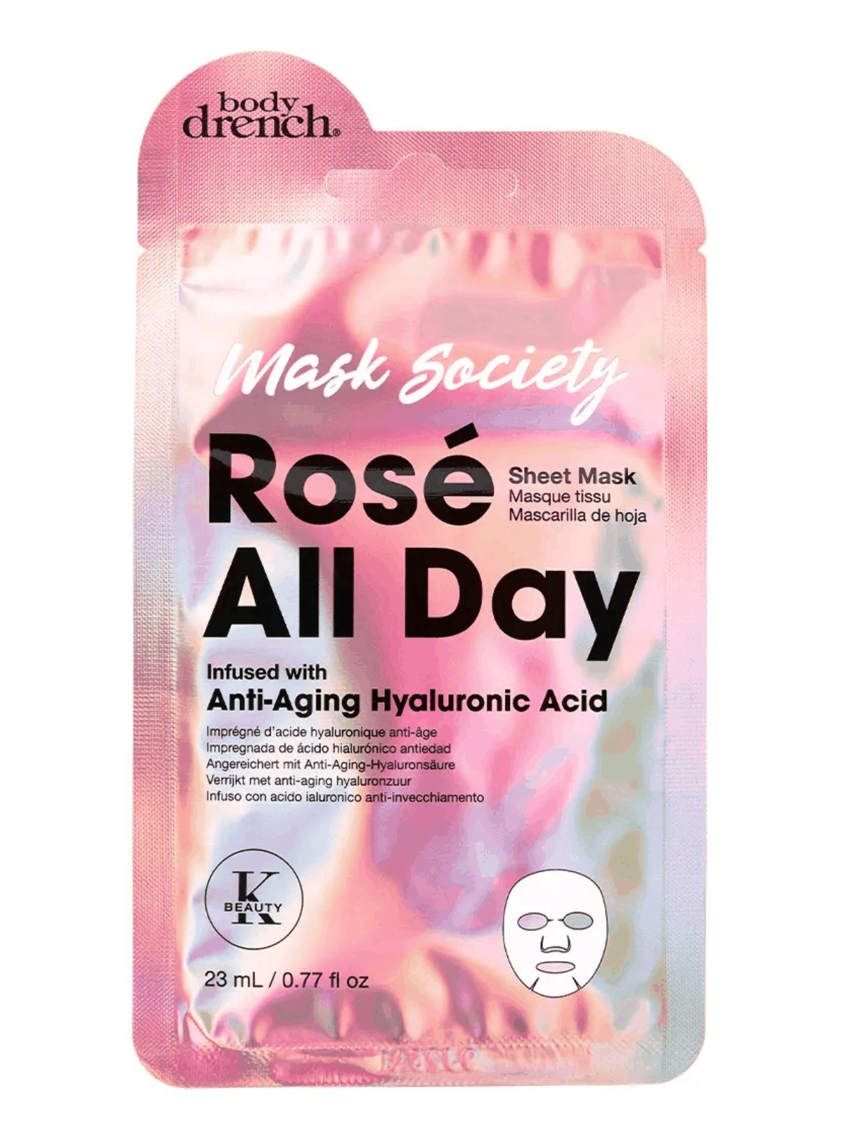 MASK VELO FACIAL ROSE ALL DAY X 23 ML 9254 ELITE