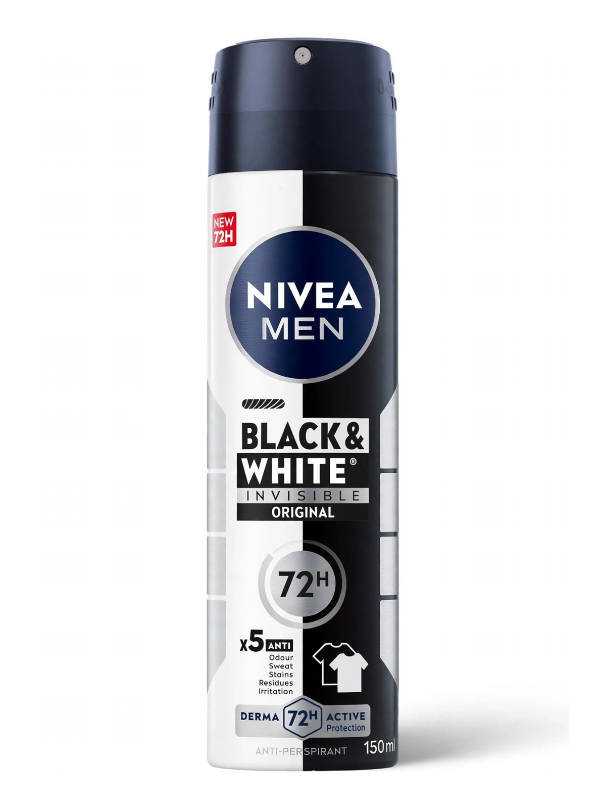 DESODORANTE SPRAY BLACK Y WHITE ORIGINAL MEN X 150 ML NIVEA