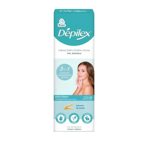 CREMA DEPILATORIA FACIAL PIEL SENSIBLE X 30G DEPILEX