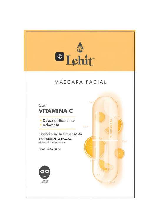 MASK VELO FACIAL VIT C X 20 ML LEHIT