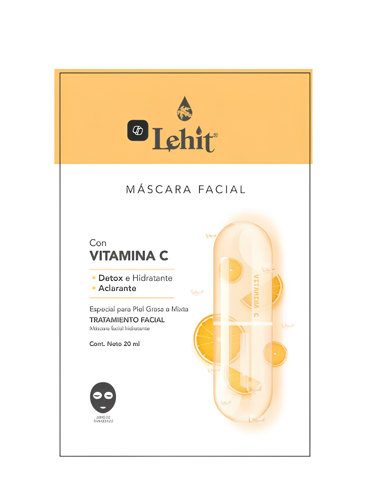 MASK VELO FACIAL VIT C X 20 ML LEHIT