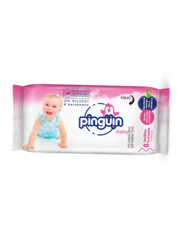 TOALLITAS HUMEDAS PINGUIN X 8 UND