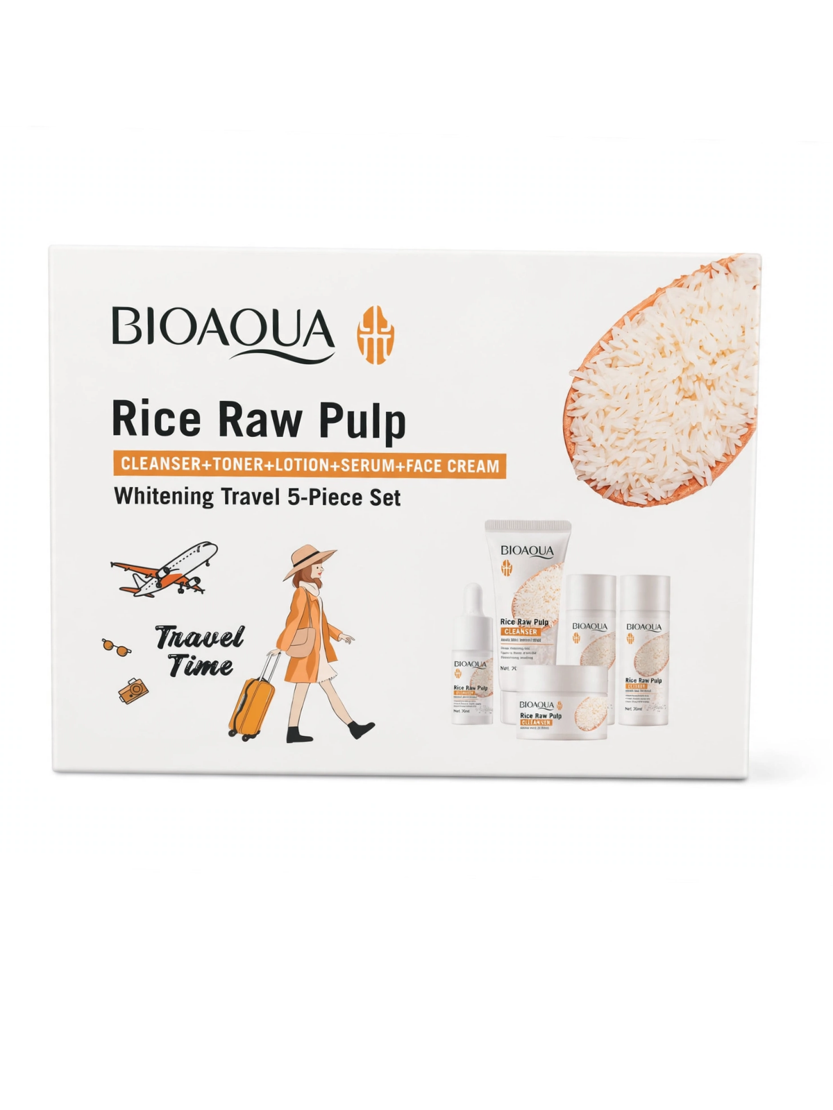 KIT SKINCARE ARROZ BIOAQUA X 5