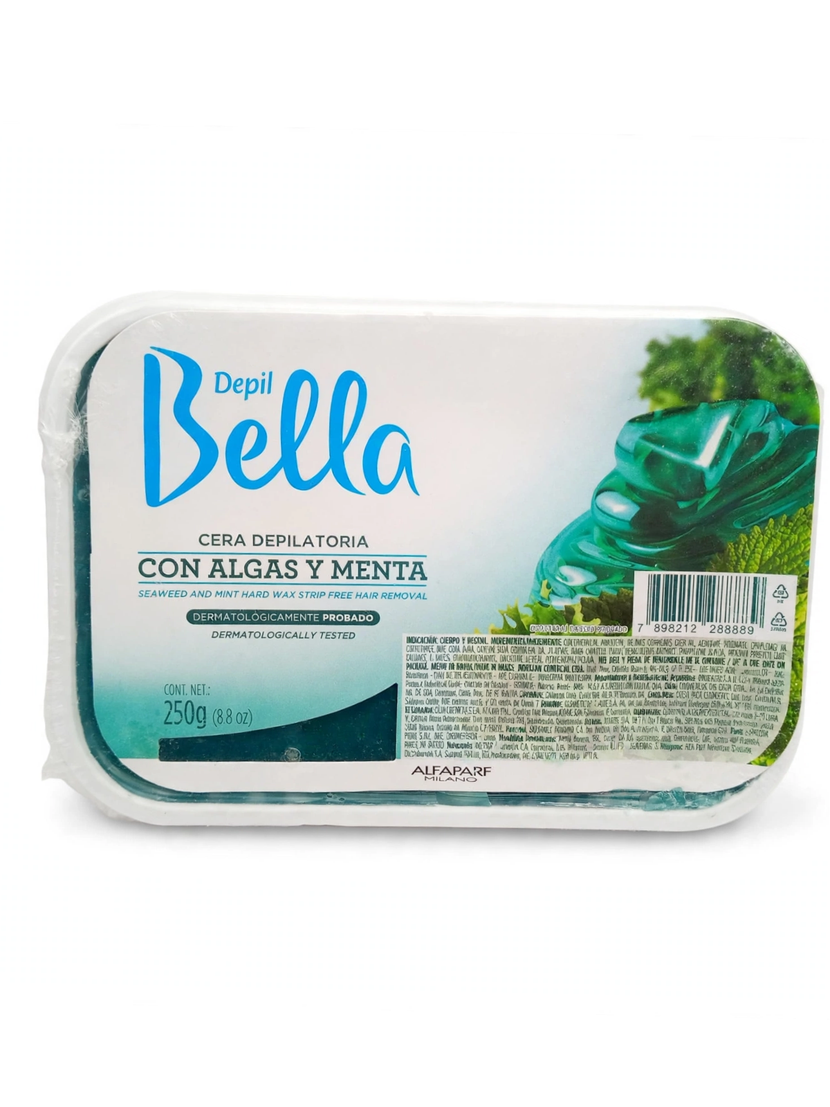 CERA BARRA X 250 ALGAS Y MENTA DEPIL BELLA