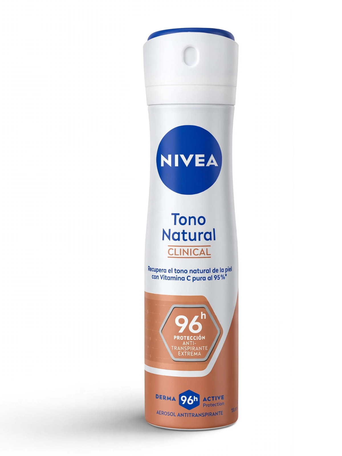 DESODORANTE AEROSOL CLINICAL TONO NATURAL X 150 ML NIVEA