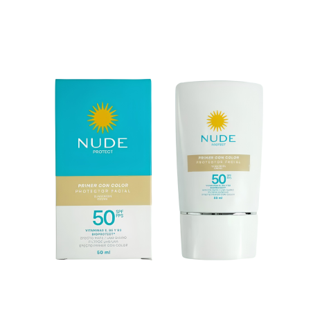 BLOQUEADOR NUDE CREMA COLOR FACIAL FPS 50 X 50 ML VITU