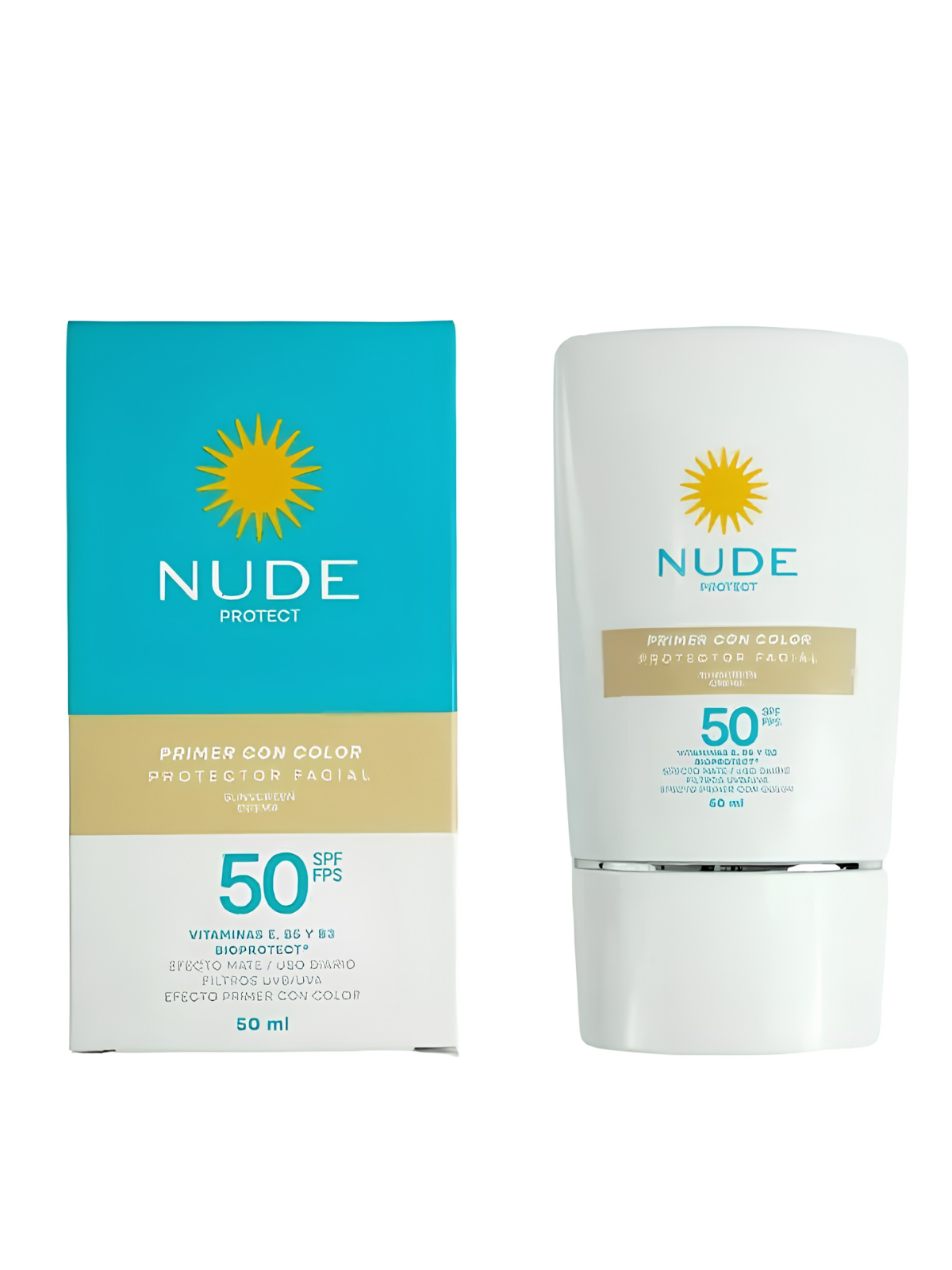 BLOQUEADOR NUDE CREMA COLOR FACIAL FPS 50 X 50 ML VITU