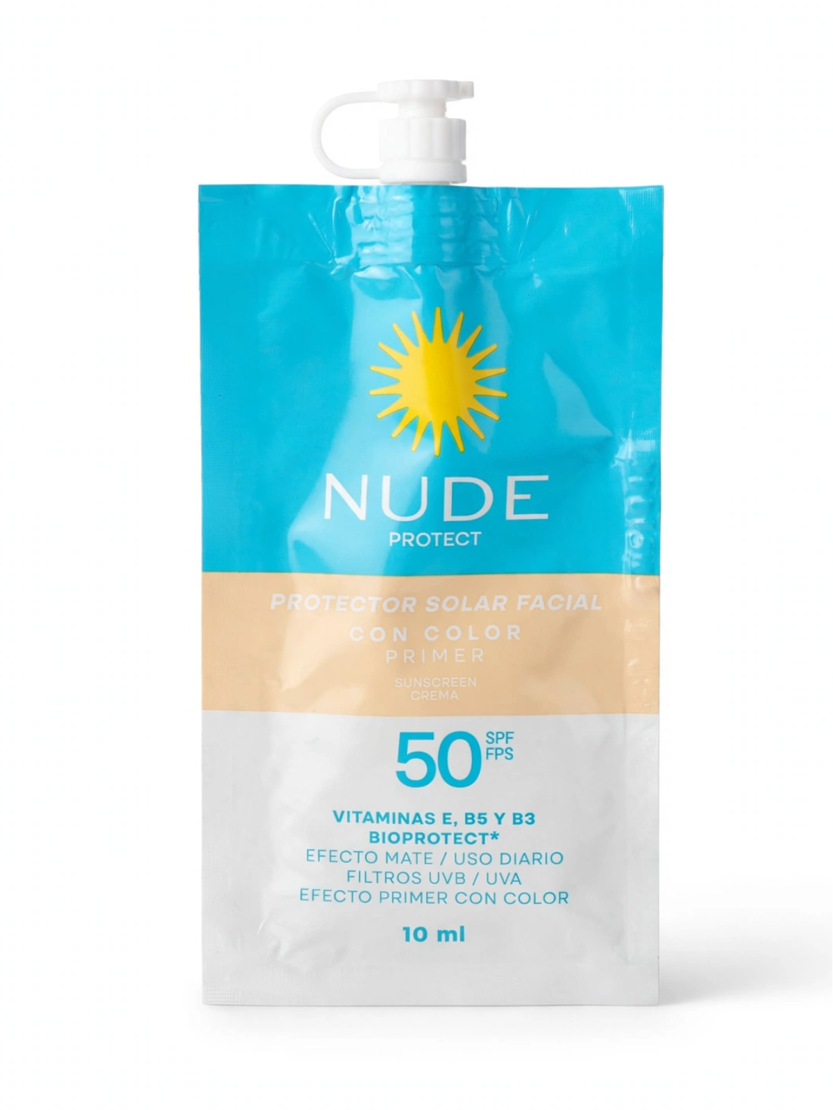 BLOQUEADOR NUDE FACIAL FPS 50 COLOR SOBRE X 10 ML